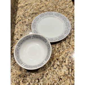 Vintage RW Royal Wentworth - Ambassador Pattern 8693 - Serving Bowl and Plate